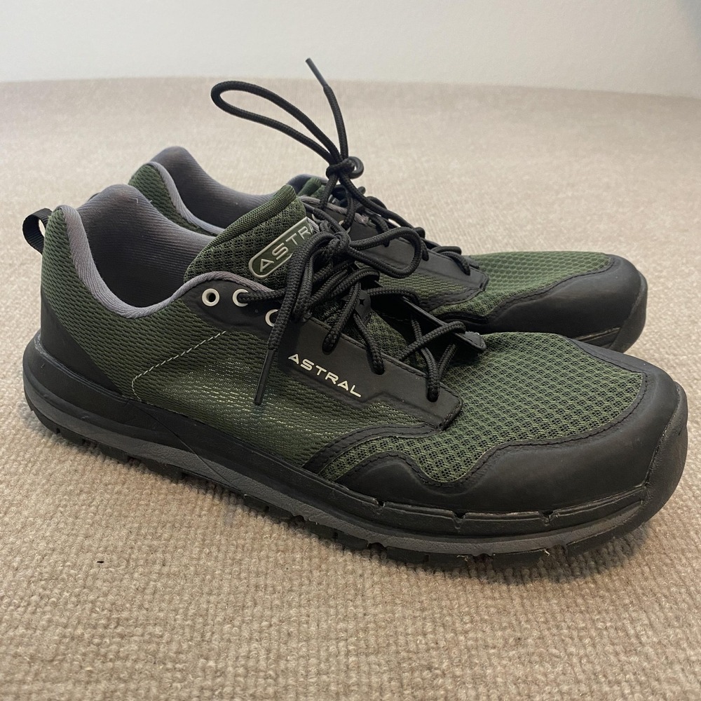 Astral TR1 Mesh Shoes Mens 11.5 Green Trail Hiking Sneakers Athletic Minimalist